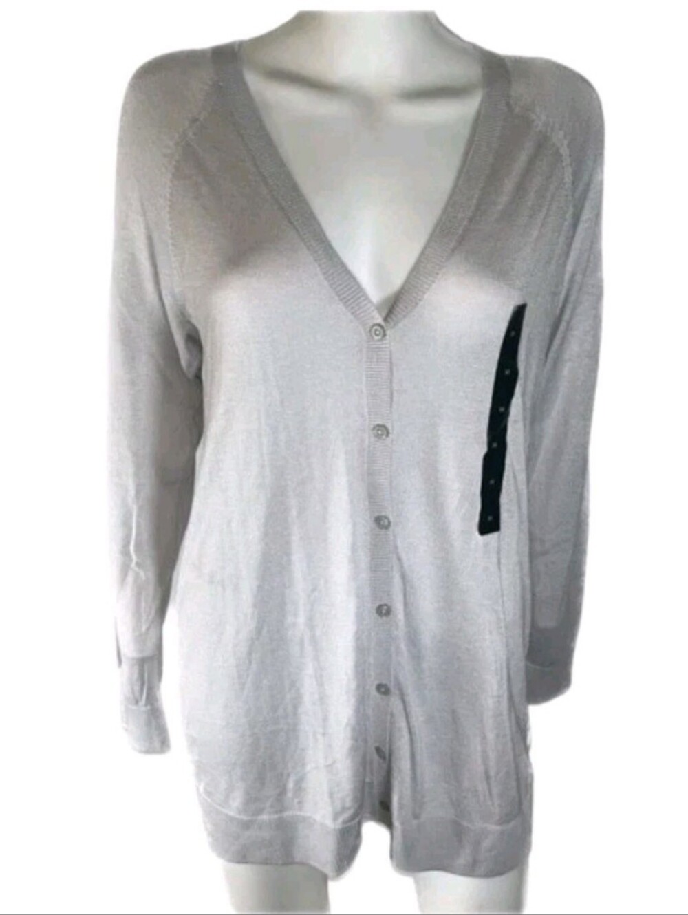 Banana Republic Women's Size Medium Gray Cardigan Sweater